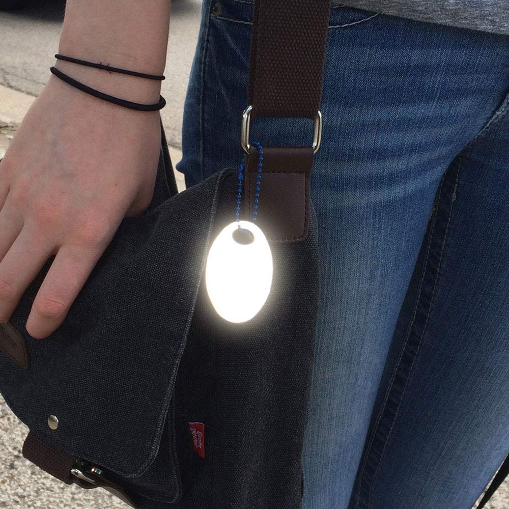 Funflector Safety Reflectors - High Visibility Reflective Gear for Outdoor Activities - Basic Shapes for Jackets, Bags, Backpacks & Mobility Devices - Made in USA - Perfect for Night Running, Cycling, Walking & Wheelchair Safety