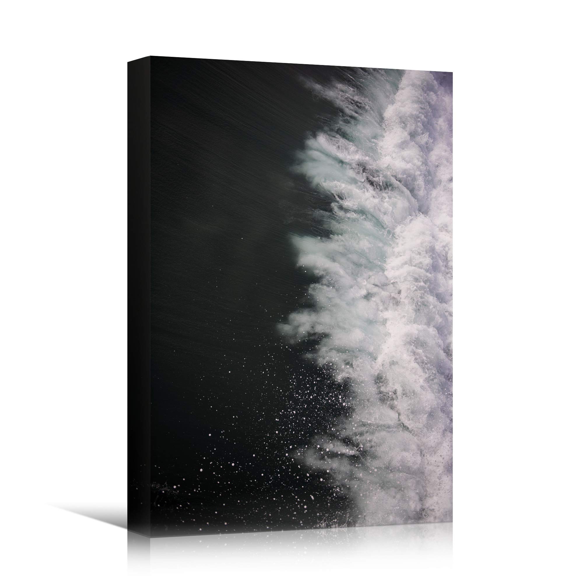 Coastal Beach Wave Canvas Wall Art - Blue Ocean Photography for Relaxation & Calm - 32x48 Inches - Perfect for Living Room, Bedroom & Beach House Decor