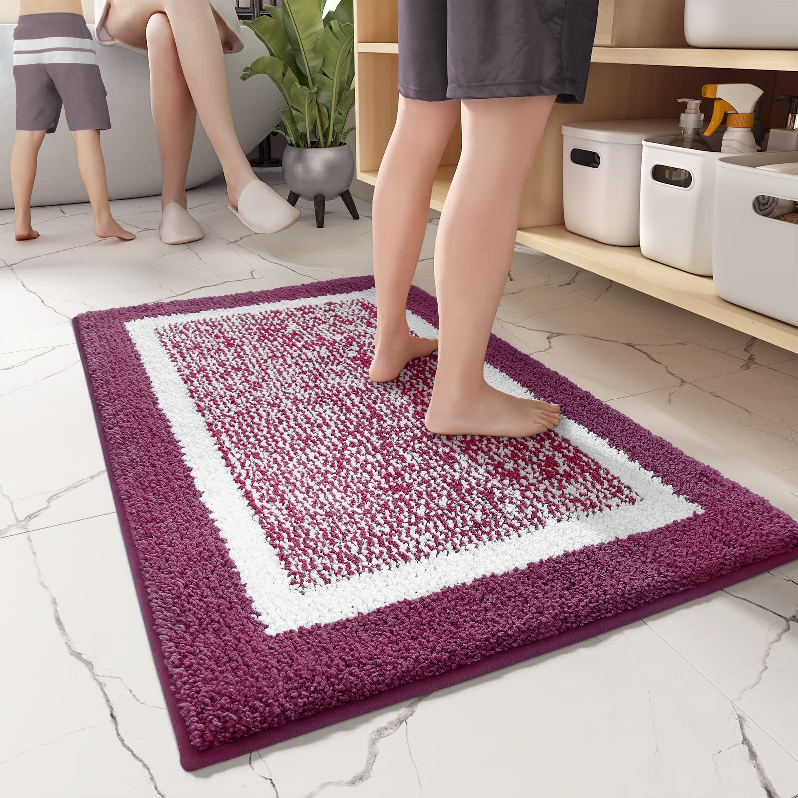 Non-Slip Microfiber Bath Mat - 16