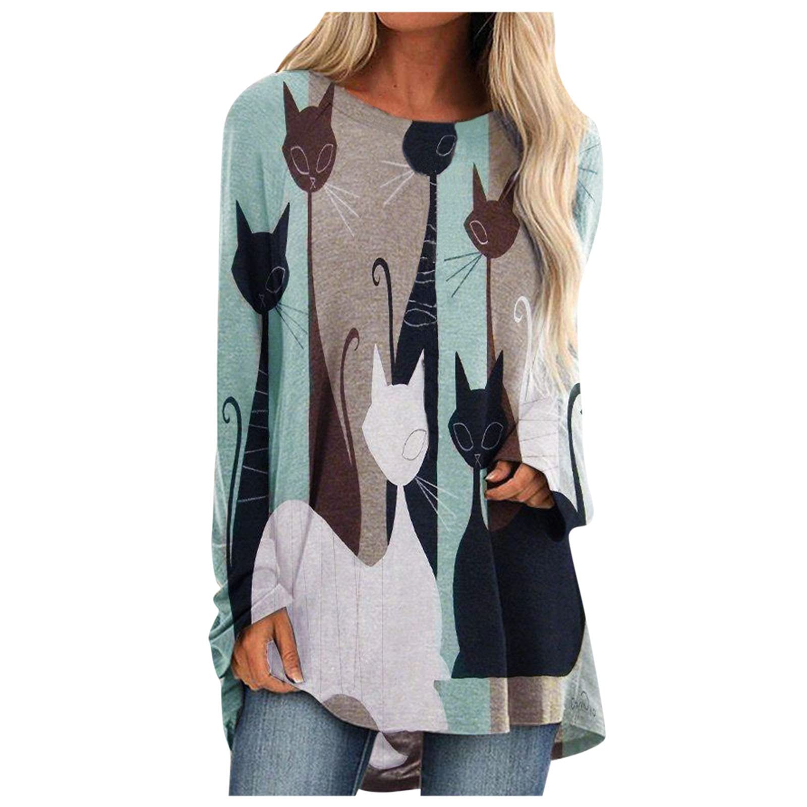 Women's V-Neck Long Sleeve Waffle Knit Pullover Sweater - Loose Fit Warm Casual Tee Top (Green, XXL) for Fall Winter Layering & Cozy Outfits