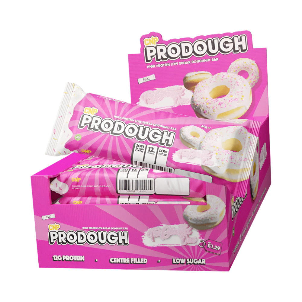 CNP ProDough High Protein Bar - 24 Pack (60g Each) | Low Sugar, Gluten Free Snack for Gym, Workout & Weight Loss | Perfect for Post-Workout Recovery & On-the-Go Nutrition