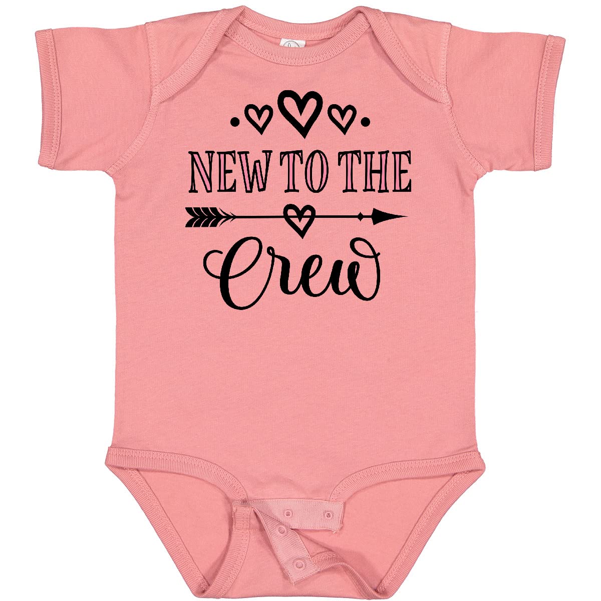 Inktastic New to The Crew Baby Girl Bodysuit - Soft Cotton Onesie for Newborns & Infants - Perfect for Baby Showers, Birth Announcements & Family Photos