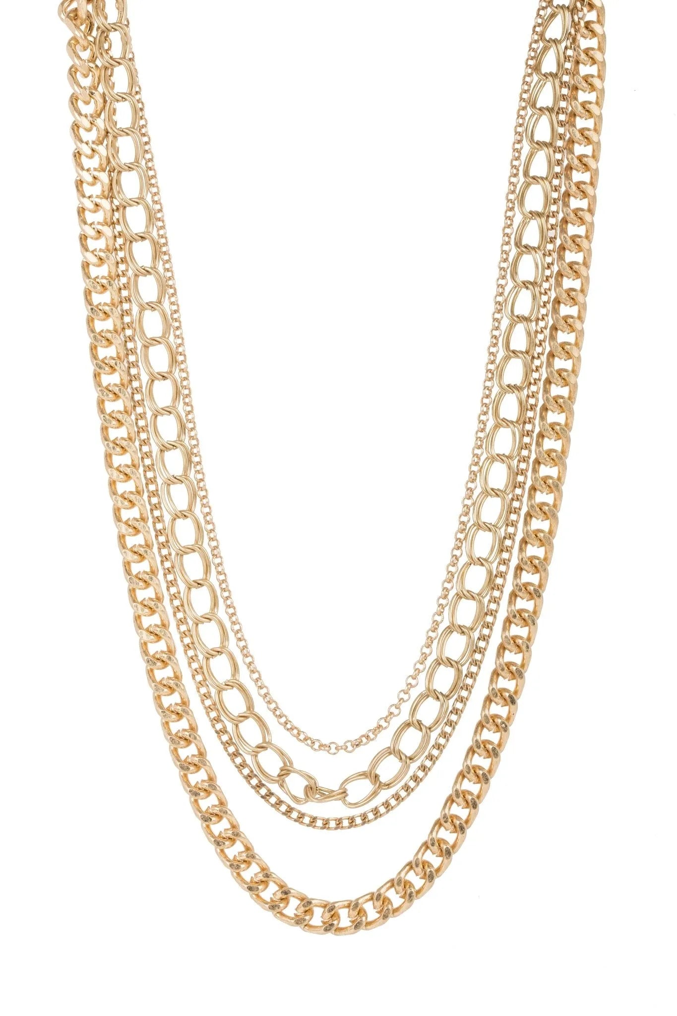 Brooklyn Layered Chain Necklace for Women - Trendy Gold & Silver Layered Necklace, Dainty Minimalist Jewelry for Everyday Wear, Perfect Gift for Her - Office, Date Night, Party
