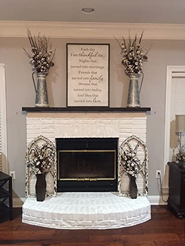 Joel's Antiques - 72 Inch Solid Wood Floating Shelves for Wall - Natural Wood Heavy Duty Rustic Fireplace Mantel & Bookshelf - Perfect for Living Room, Bedroom, Office Decor - Mocha Brown 72x6x2 Inches - Wall Mounted Shelf for Displaying Photos, Books & Home Decor