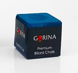 Premium Billiard Chalk for Pool & Snooker - Blue Cue Chalk (1 Piece) - Improves Grip & Reduces Miscues for Professional & Home Game Play