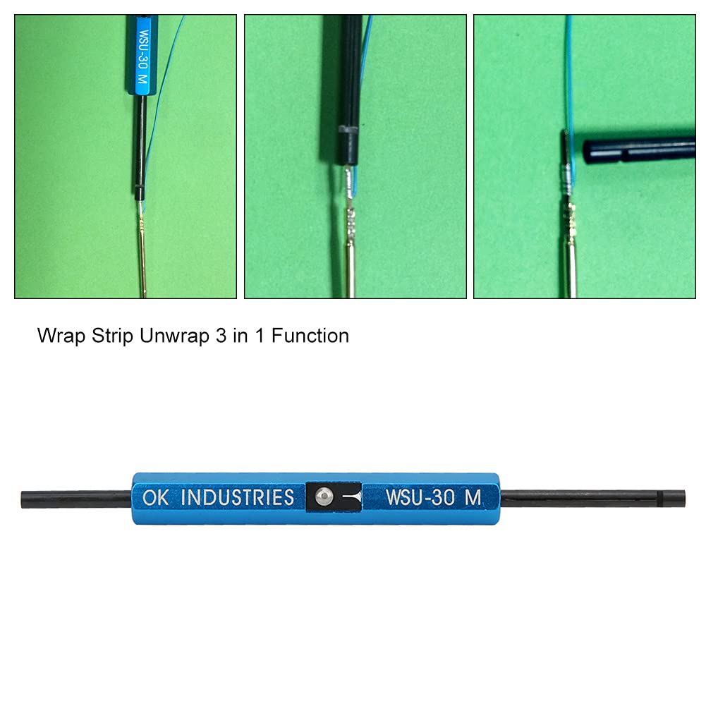 WSU-30M Compact Wire Stripper Tool for AWG 30 Single-Stranded Wires - Precision Wire Wrap Tool for Electronics, DIY Projects & Electrical Repairs
