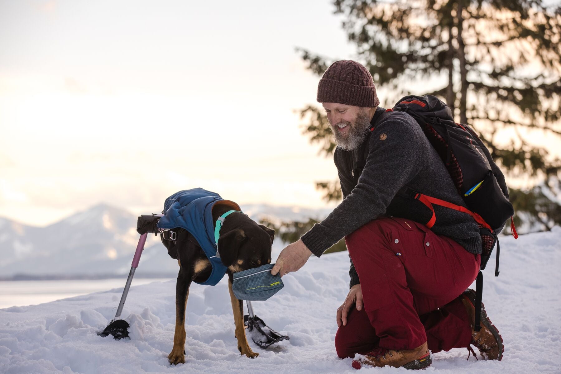 Ruffwear Quinzee Dog Jacket - Blue Moon Color, Waterproof & Insulated Winter Coat for Small to Large Dogs - Perfect for Hiking, Camping, and Cold Weather Adventures