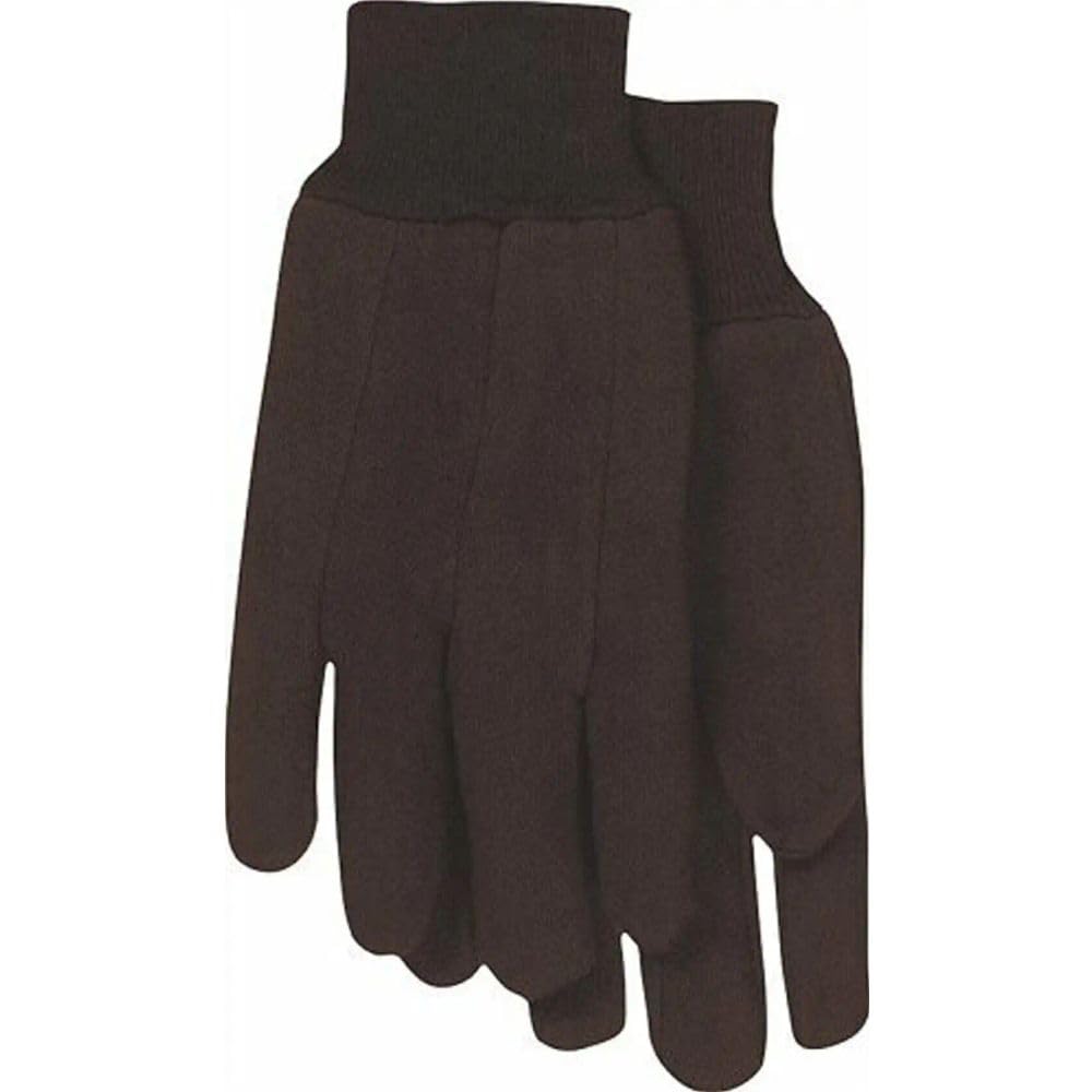 Imperial Brown Jersey Gloves - 1 Pair, Comfortable & Durable Work Gloves for Gardening, Construction & DIY Projects