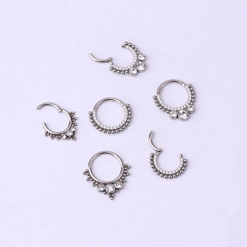 16G Surgical Steel Nose Hoop Ring - Silver Septum Piercing Jewelry for Women & Men | Perfect for Everyday Wear, Parties & Alternative Fashion