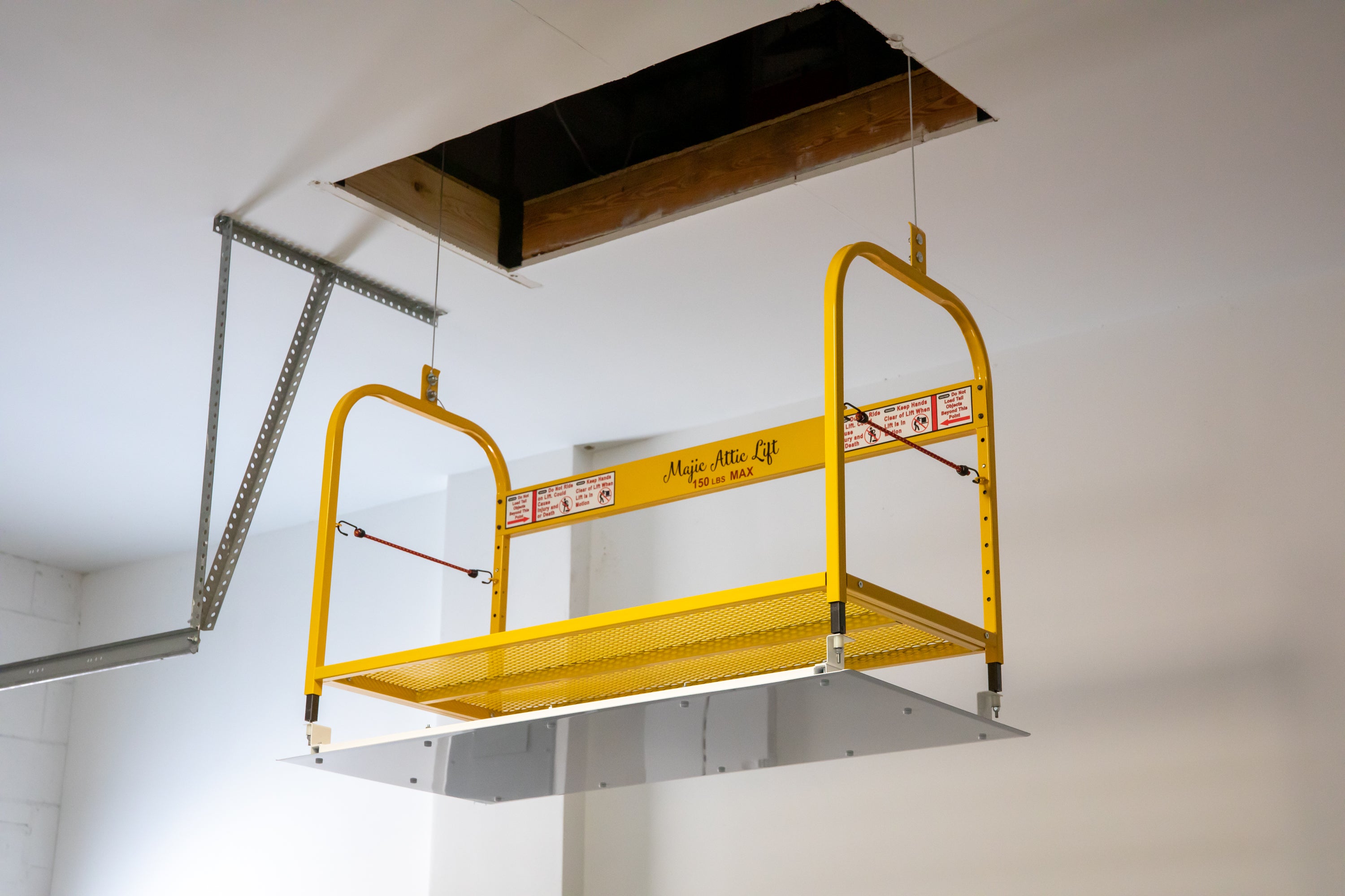 Majic Attic Lift - Heavy Duty Storage Lift System for Garages & Lofts | Easy Installation & Space Saving Solution | Perfect for Home Organization & DIY Projects