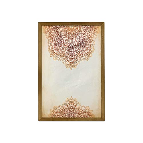 Beige and Burnt Orange