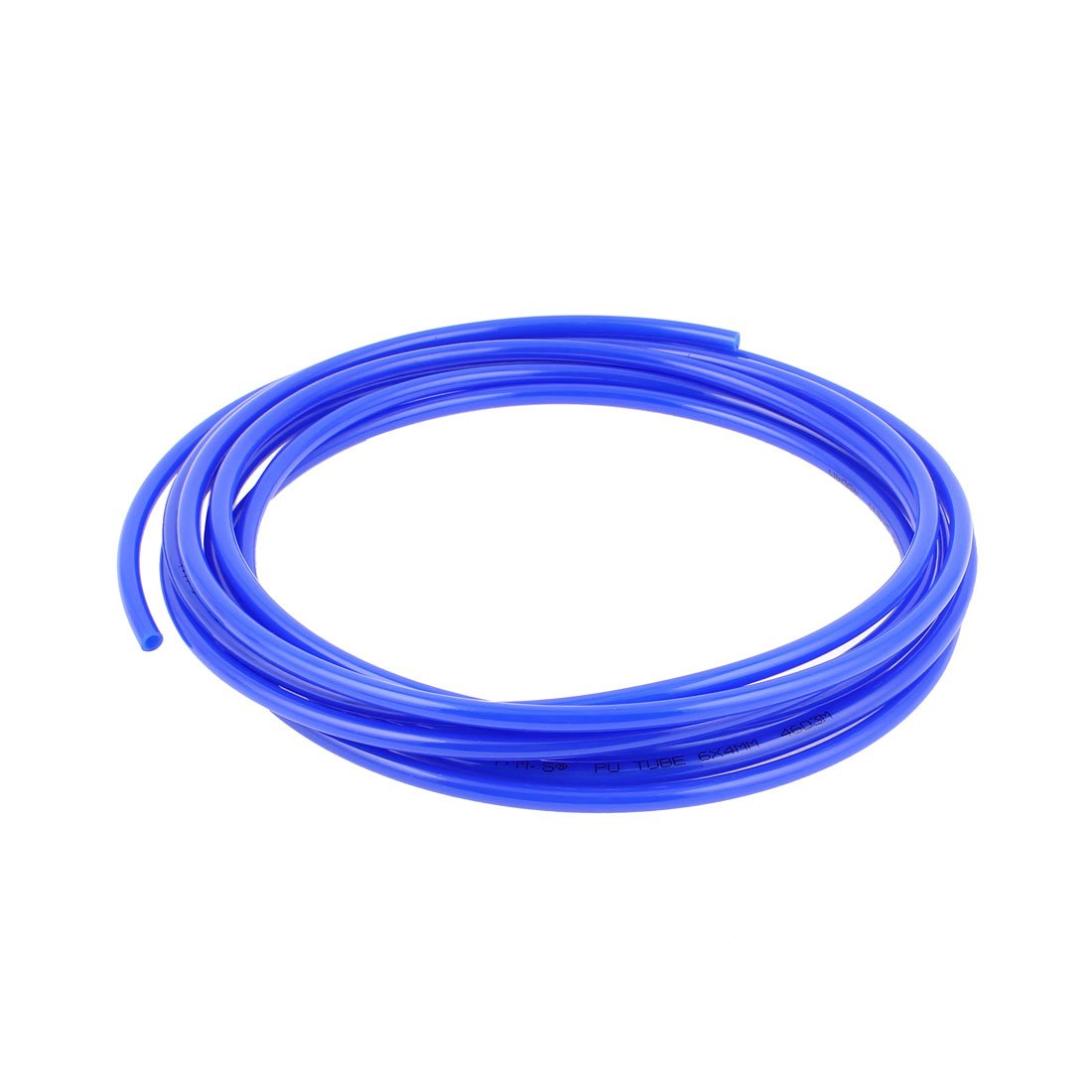 uxcell 6mm x 4mm Pneumatic Air Compressor Tubing PU Hose Tube Pipe 4.5m (14.8ft) Blue - High Pressure Resistant Polyurethane Tubing for Air Tools, Spray Guns, and DIY Projects