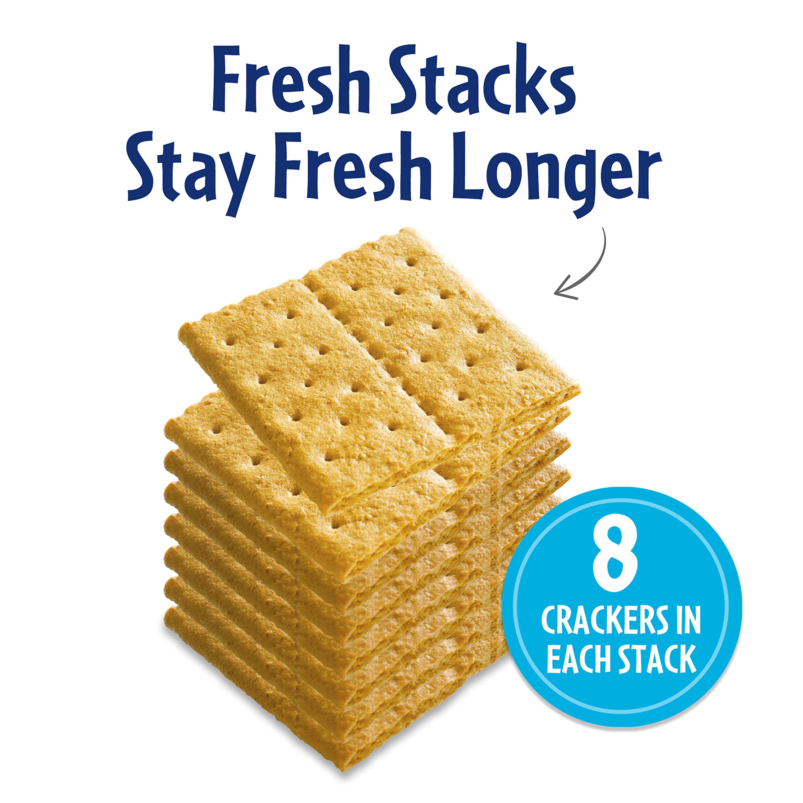 Honey Maid Fresh Stacks Graham Crackers - 6 Boxes (36 Snack Packs) | Bulk Travel Snacks for Kids, Hiking & Office | Crunchy Cinnamon Flavored Cookies for Lunchboxes & Camping