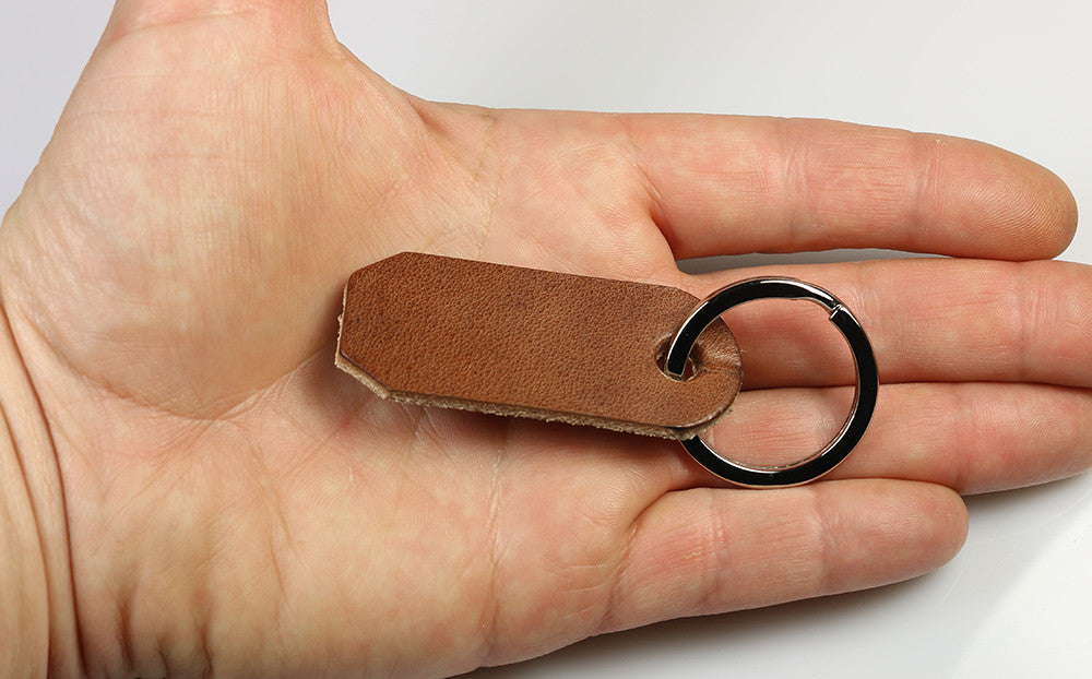 Premium Genuine Leather Key Ring Holder - Durable & Stylish Keychain for Home, Office, and Travel Essentials