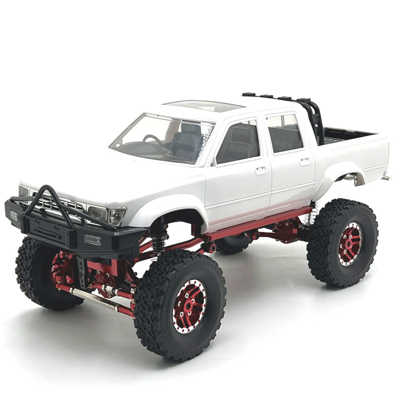 WPL 1/16 C64 Metal Upgrade Kit - Aluminum Pedals, Alloy Rims, Tie Rods, Shock Mounts & Servo Bracket for RC Crawler Truck - Off-Road Performance & Durability Upgrade