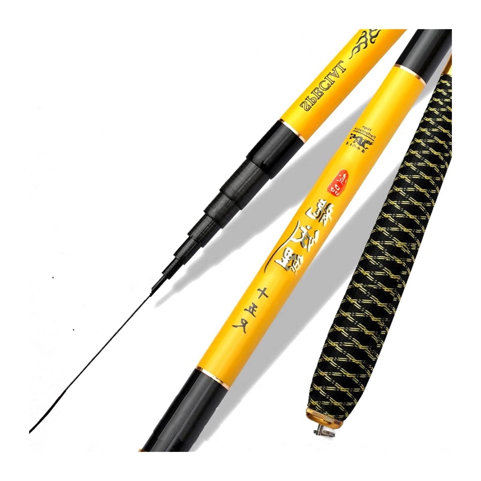 TOMYEUS Carbon Fiber Telescopic Fishing Rod - 9ft Ultra Lightweight Retractable Hand Pole for Carp, Stream & Freshwater Fishing | Portable Travel Fishing Gear for Camping, Hiking & Outdoor Adventures
