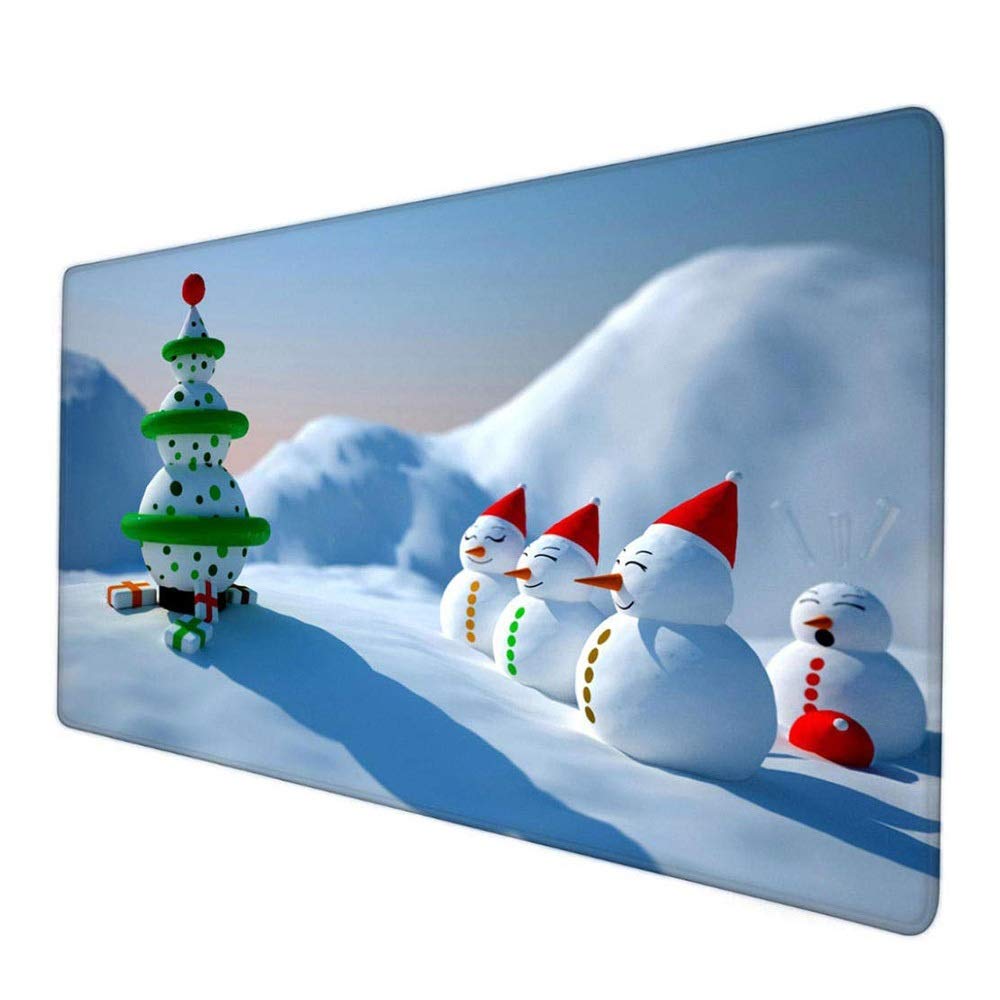 Large Desk Pad Mouse Pad - 800x300x3mm Office Laptop Keyboard Mat with Cute Cartoon Design for Gaming, E-Sports & Workstation Setup - Non-Slip Table Protector for Home & Office Use