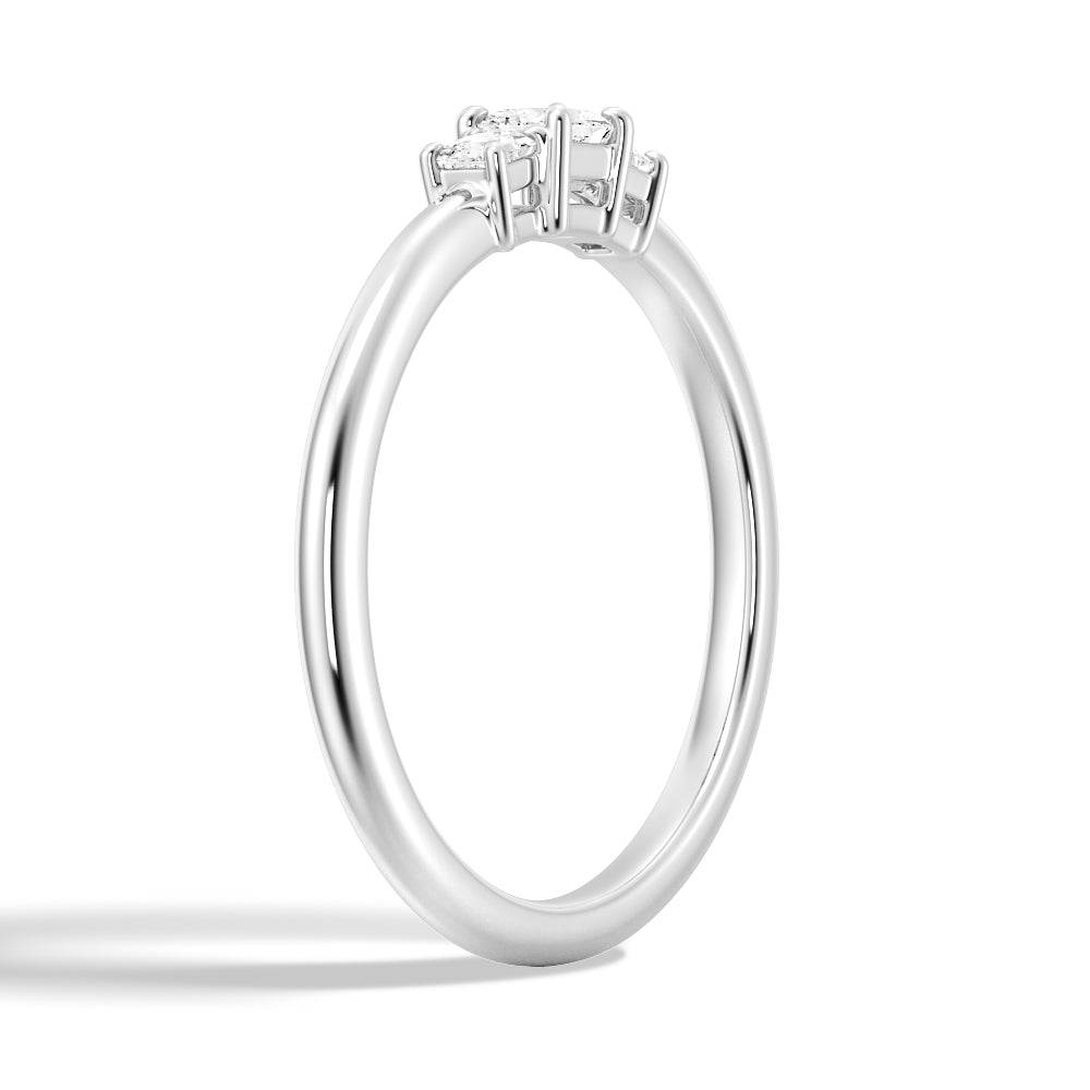True Love Princess Lab Grown Diamond Promise Ring - 1 Carat Round Cut Engagement Ring for Women, 14K White Gold - Perfect for Proposals, Anniversaries & Special Occasions