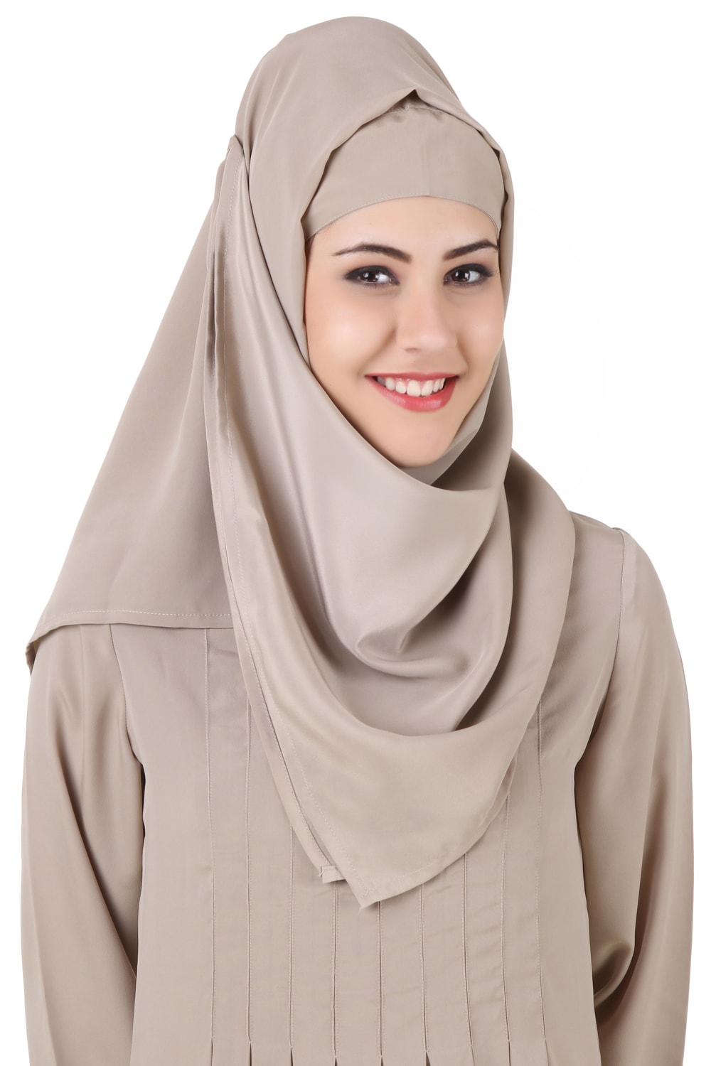 Zulekha Warm Grey Nida Hijab - Soft & Comfortable Muslim Headscarf for Women - Perfect for Daily Wear, Prayer, and Modest Fashion
