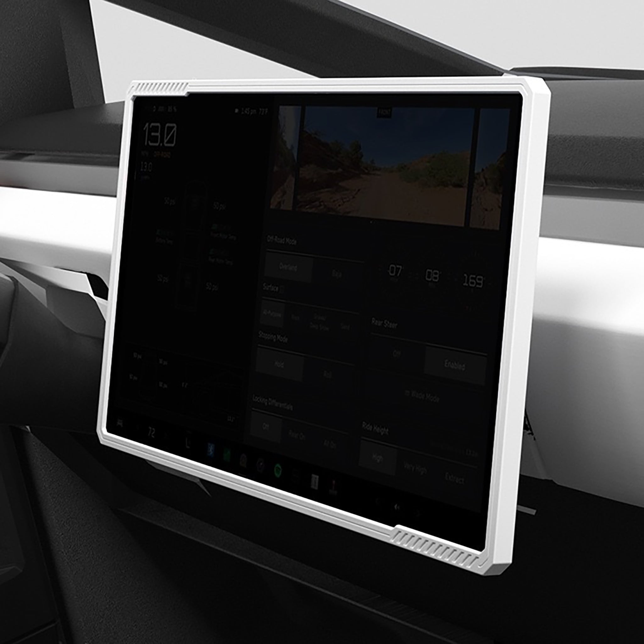 Premium Silicone Screen Protector for Tesla Cybertruck - HD Clear, Anti-Scratch & Anti-Fingerprint - Perfect for Driving, Outdoor Adventures & Daily Commuting