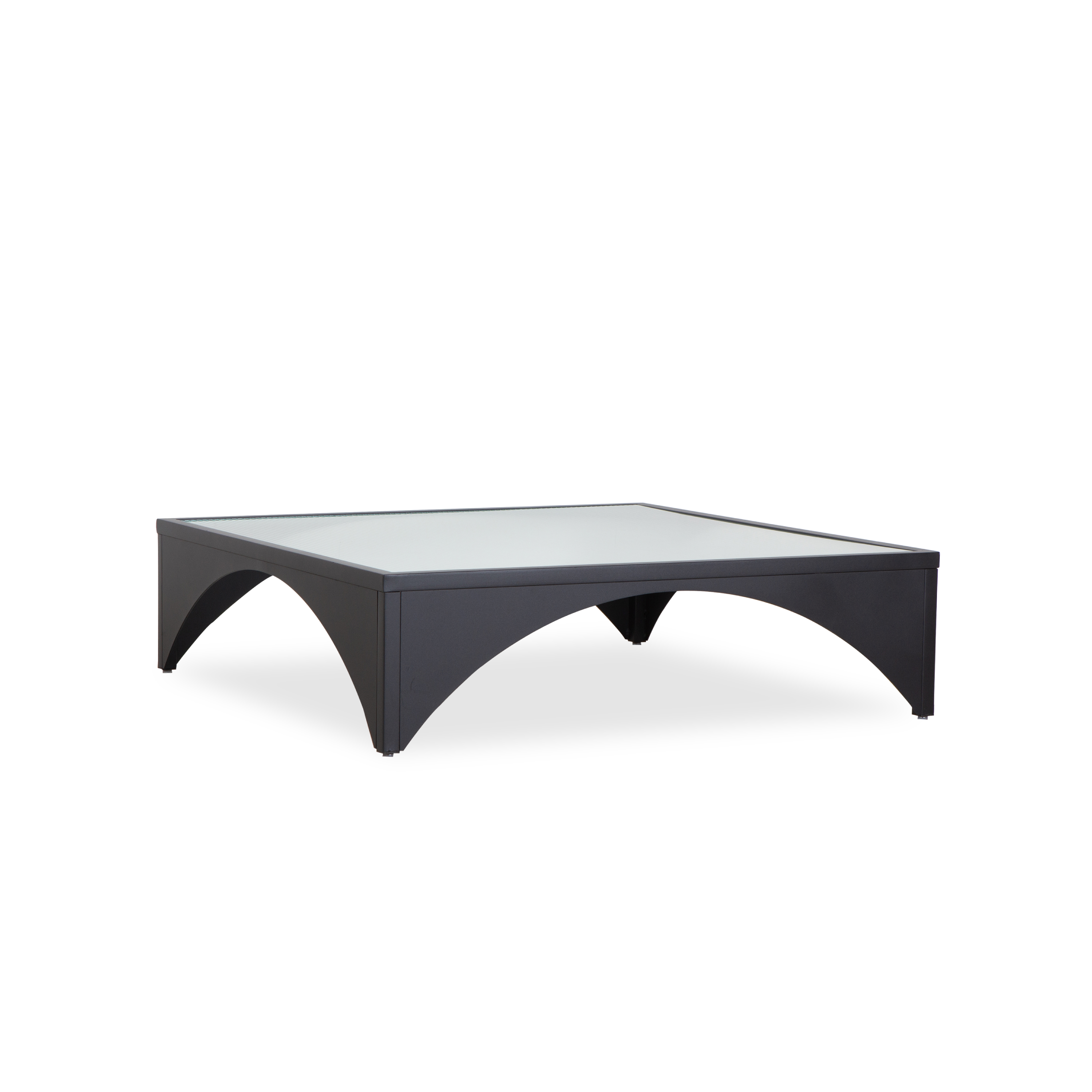 Modern Industrial Hangar Coffee Table - Sturdy Metal Frame & Wooden Top for Living Room, Office, or Lounge Decor