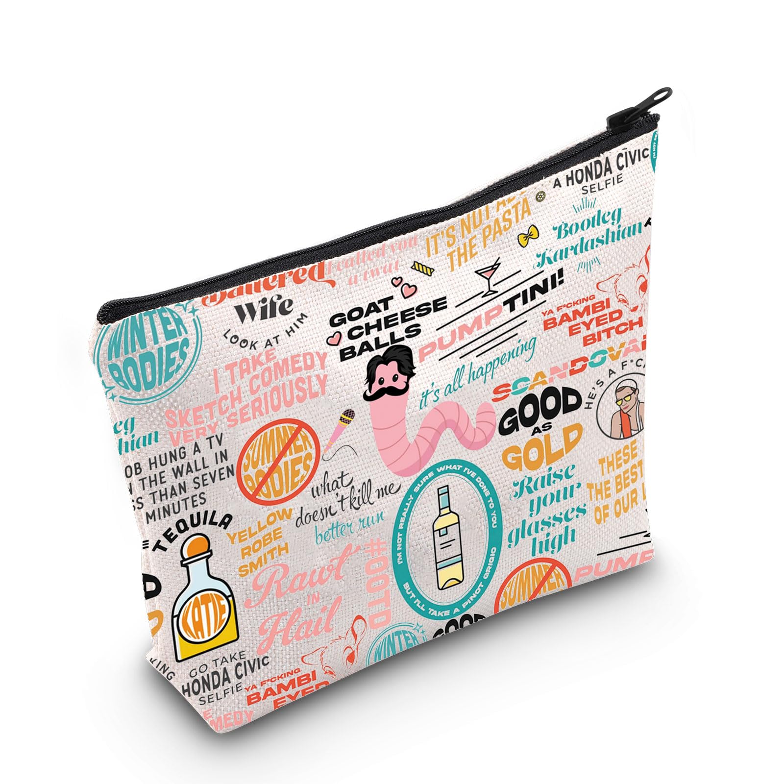 WZMPA Housewife Cosmetic Bag - Lisa Housewife Zipper Pouch for Makeup & Travel - Perfect Gift for Real Housewives Fans & TV Show Merchandise (Good as Gold) - Great for Daily Organizer, Travel Essentials & Cosmetics Storage