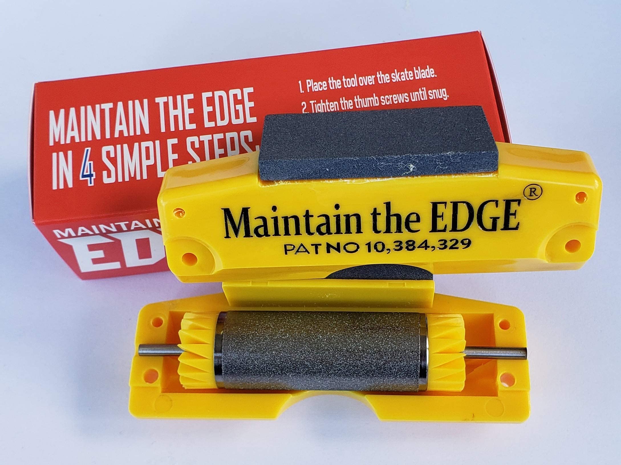 Professional Handheld Hockey Skate Sharpener - Portable Ice Skate Blade Sharpening Tool for Hockey Players - Perfect for On-the-Go Maintenance at Rinks & Home Practice