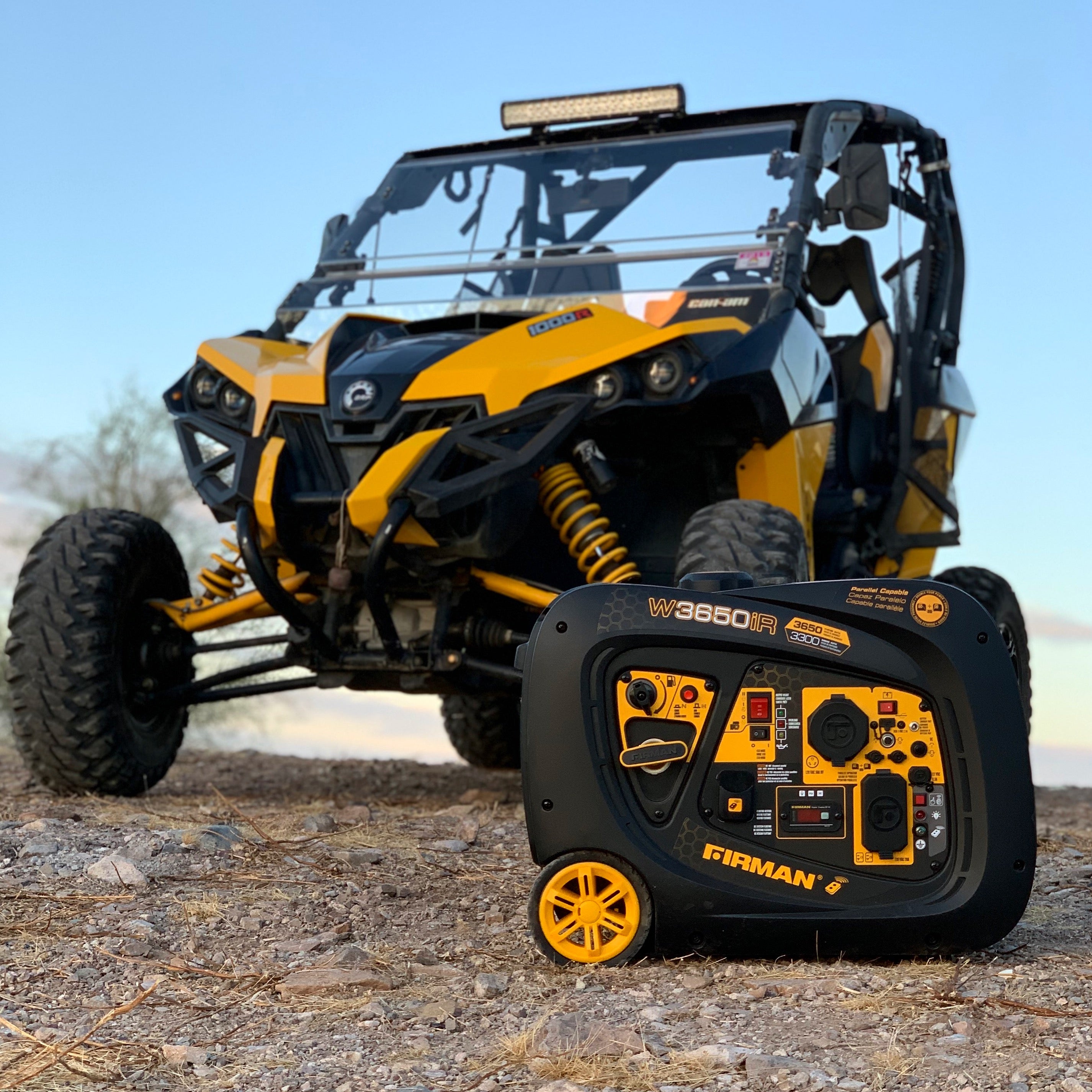 Refurbished 3650W Portable Inverter Generator with Remote Start - Perfect for Camping, RV Trips, and Emergency Power Backup