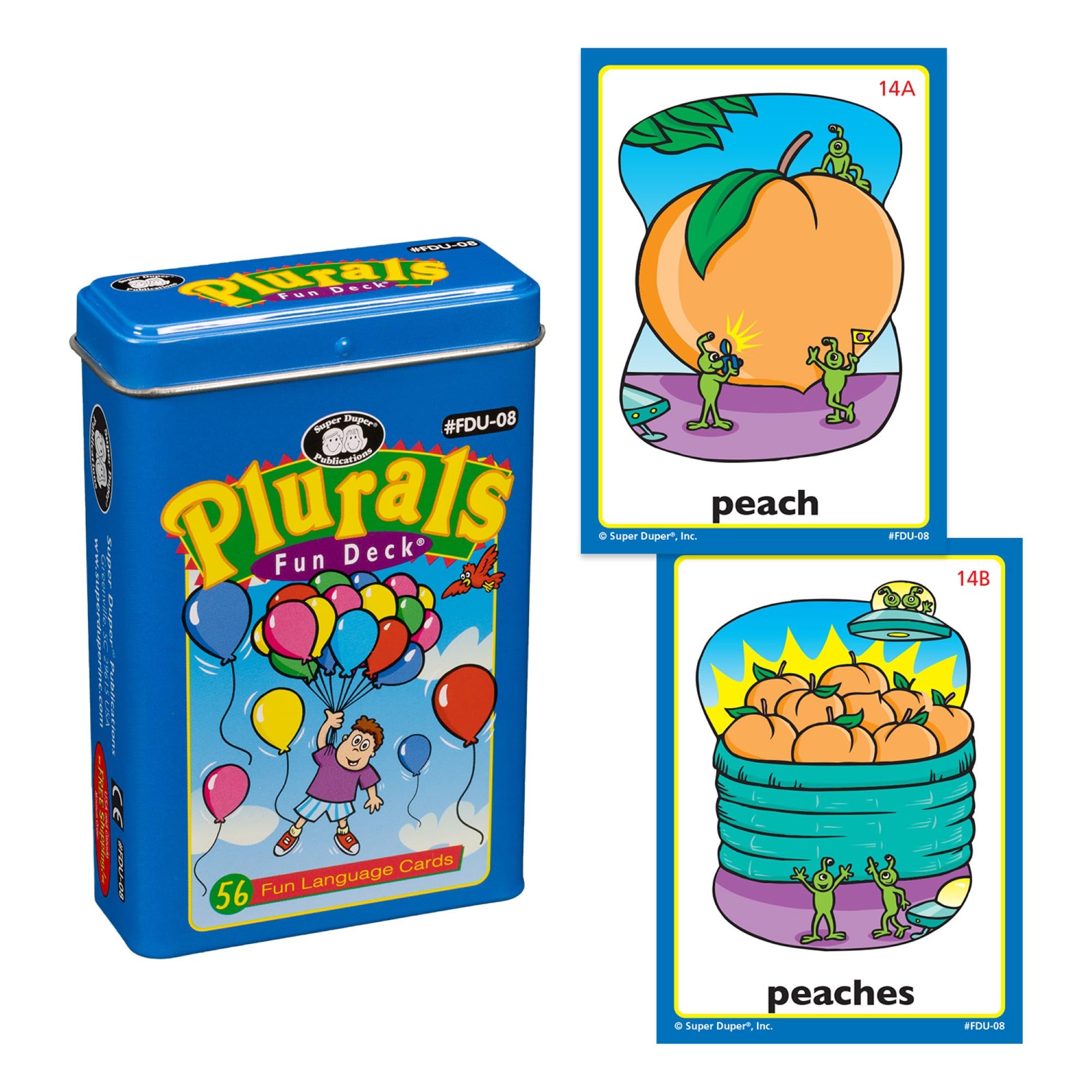 Super Duper Publications | Plurals Fun Deck Flash Cards | Educational Learning Tool for Kids | Improve Grammar Skills for Homeschool & Classroom Use
