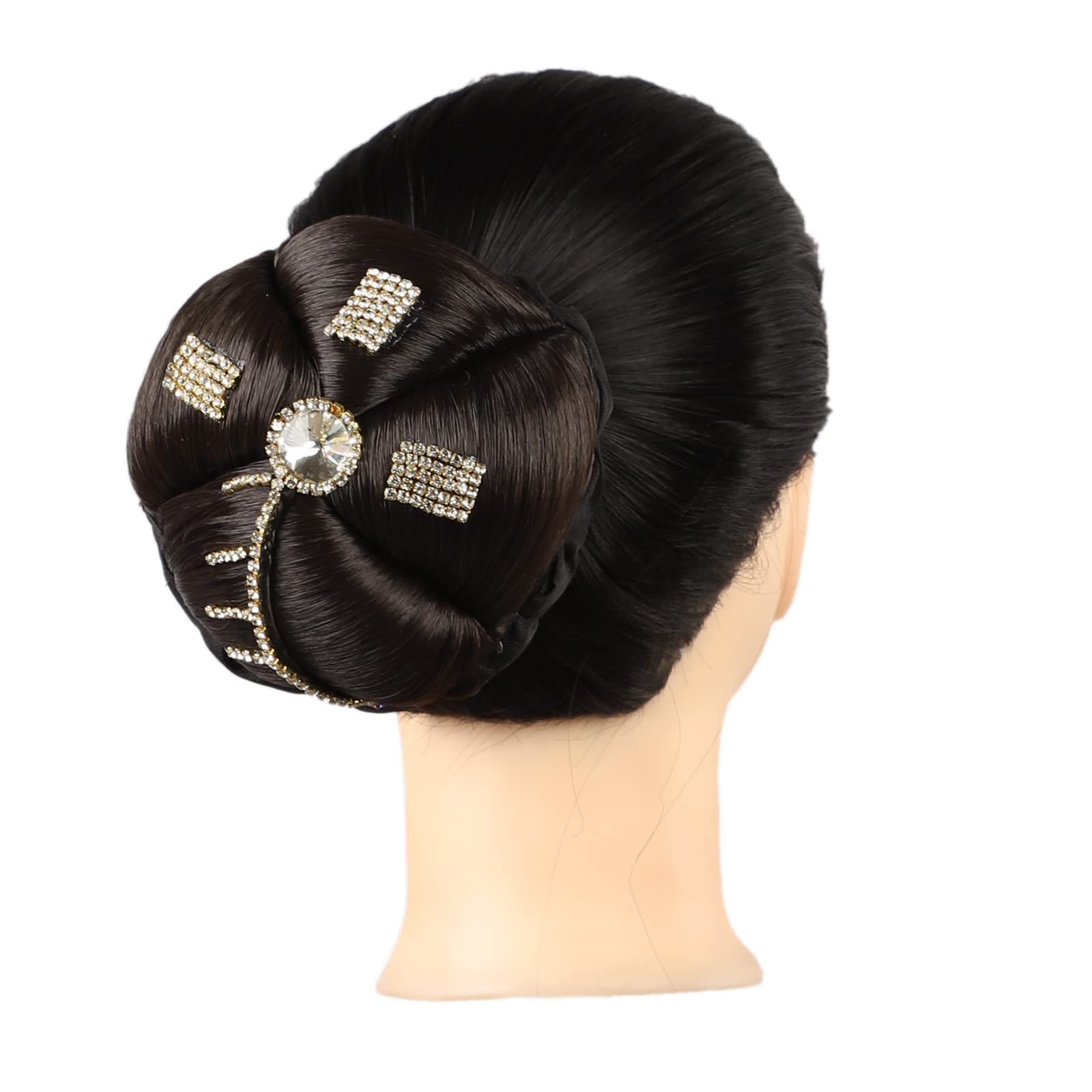 Neaama Hair And Beyond Stone Juda Hair Bun for Women & Girls - Brown Hair Styling Accessory (Pack of 1) - Perfect for Weddings, Parties & Everyday Elegant Hairstyles
