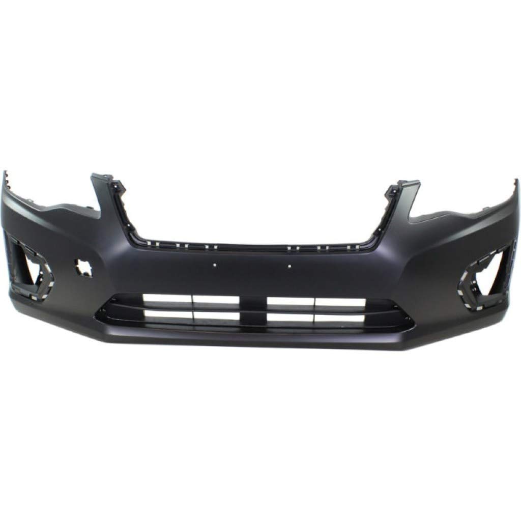 2012-2014 Subaru Impreza Front Bumper Cover Primed Textured with Black Bottom - Sedan/Wagon (Part# SU1000168, 57704FJ003) | Perfect for Replacement & Car Body Repair