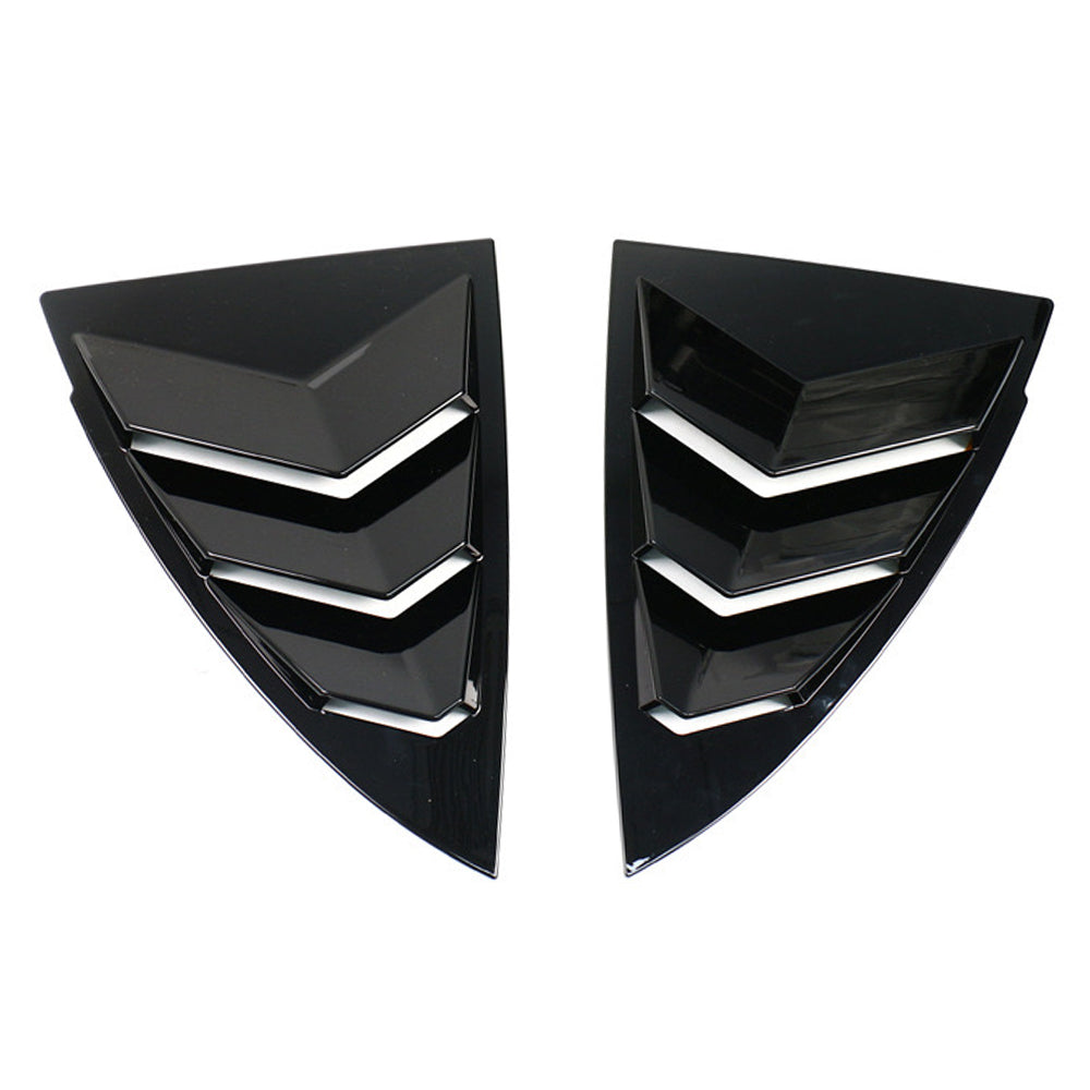 Premium Aerodynamic Rear Side Window Louvers for Tesla Model Y (2020-2025) - Custom Fit Black ABS Plastic Car Accessories - Enhance Style & Sun Protection for Road Trips & Daily Commute