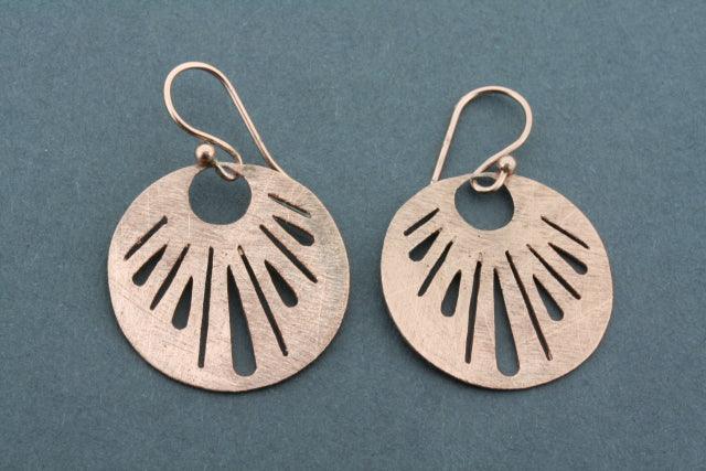 Rose Gold Plated Christine Earrings - Elegant Dangle Earrings for Women, Perfect for Parties, Weddings & Everyday Wear