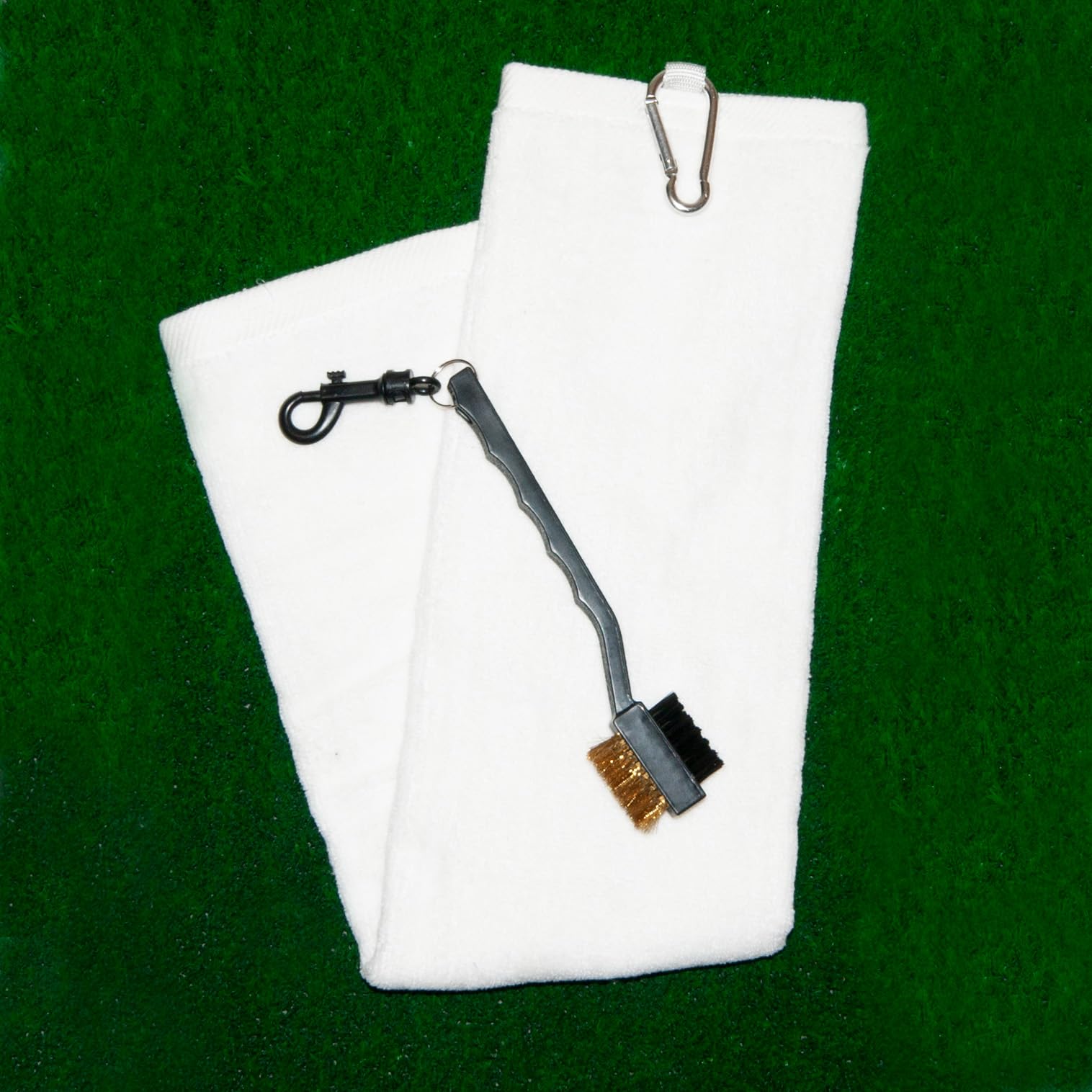 Premium Golf Utility Kit with Towel, Tees, Ball Markers, Divot Tool & Scrub Brush - Complete Golf Accessories Set for Men & Women - Perfect for Driving Range, Course Play & Golf Tournaments