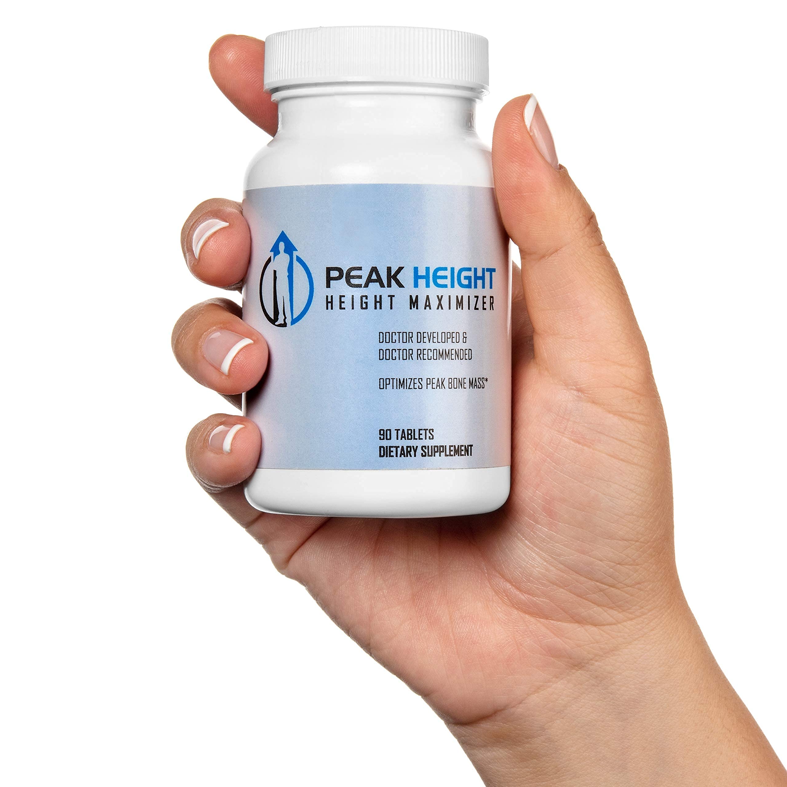 Peak Height Growth Supplement - Doctor Recommended Height Pills for Adults & Teens - 6 Month Supply (90 Tablets, Pack of 6) - Natural Height Booster for Basketball, Modeling & Confidence