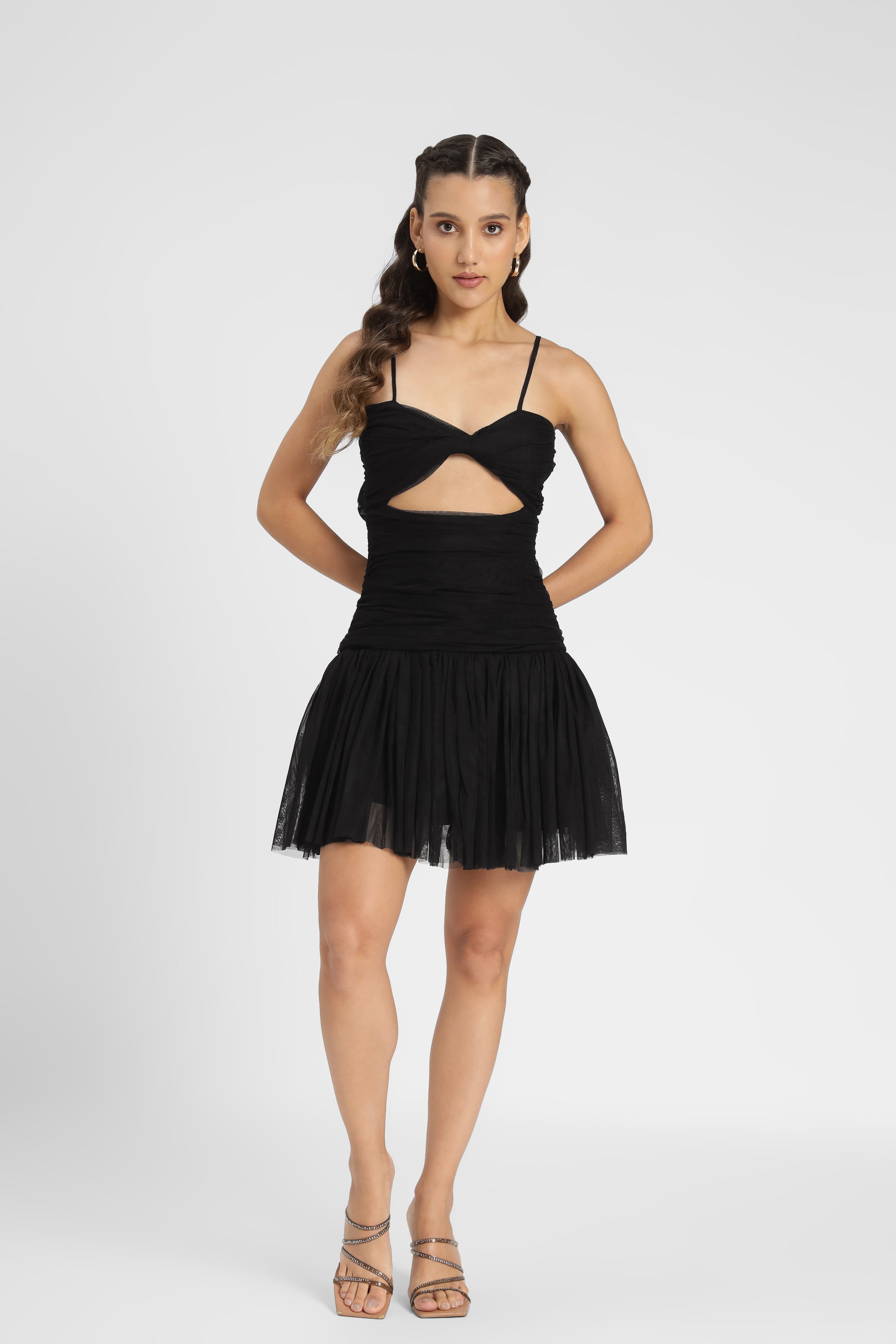 Theodora Mini Dress for Women - Elegant Black Short Sleeve Bodycon Dress for Party, Night Out, or Date Night | Flattering Fit & Comfortable Fabric
