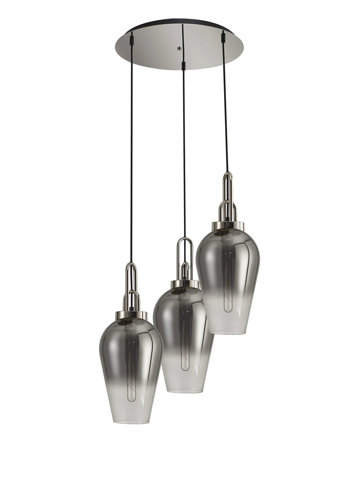 Stylish Cadiz 3-Light Cluster Pendant - Modern Ceiling Lighting Fixture for Dining Room, Kitchen Island & Living Room Decor
