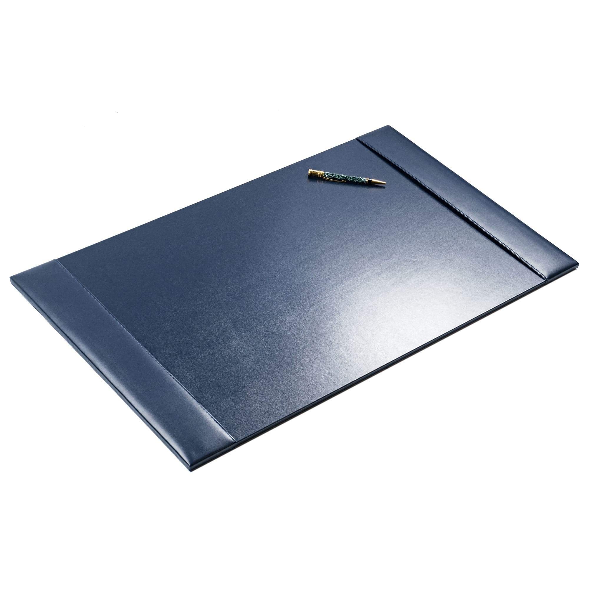Premium DACASSO Bonded Leather Desk Blotter with Side Rails - 30