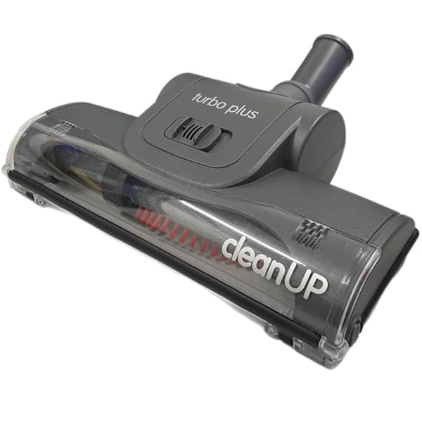 Clean Up Turbo Plus Floor Brush Vacuum Cleaner - Powerful Floor Cleaning Tool for Hardwood, Tile & Carpet - Perfect for Home, Office & Pet Hair Removal