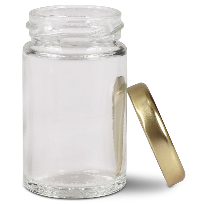 Mini Glass Jar with Screwtop Lid - Perfect for Spices, DIY Crafts, and Small Storage - Airtight Container for Kitchen, Bathroom & Office Organization