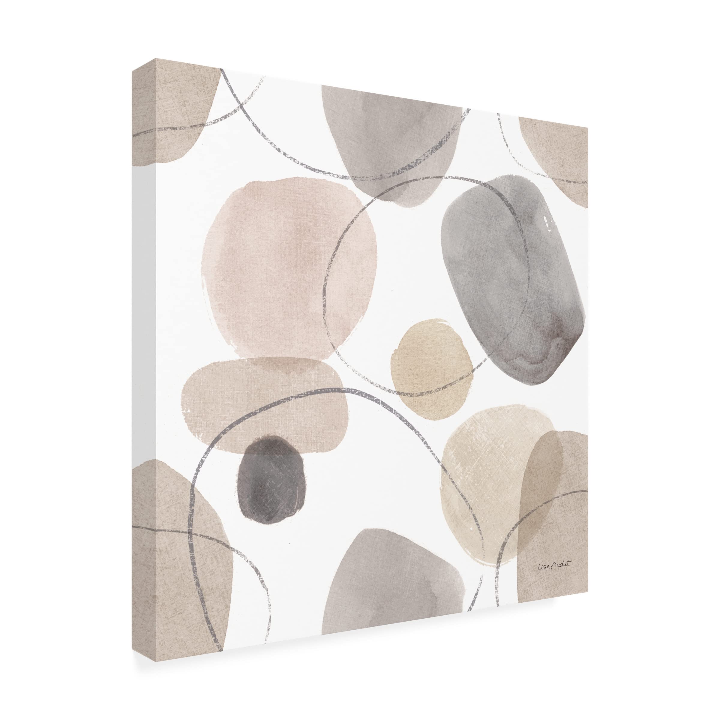 Trademark Fine Art 'Think Neutral 14' Canvas Wall Art by Lisa Audit - Modern Abstract Painting for Living Room, Bedroom & Office Decor