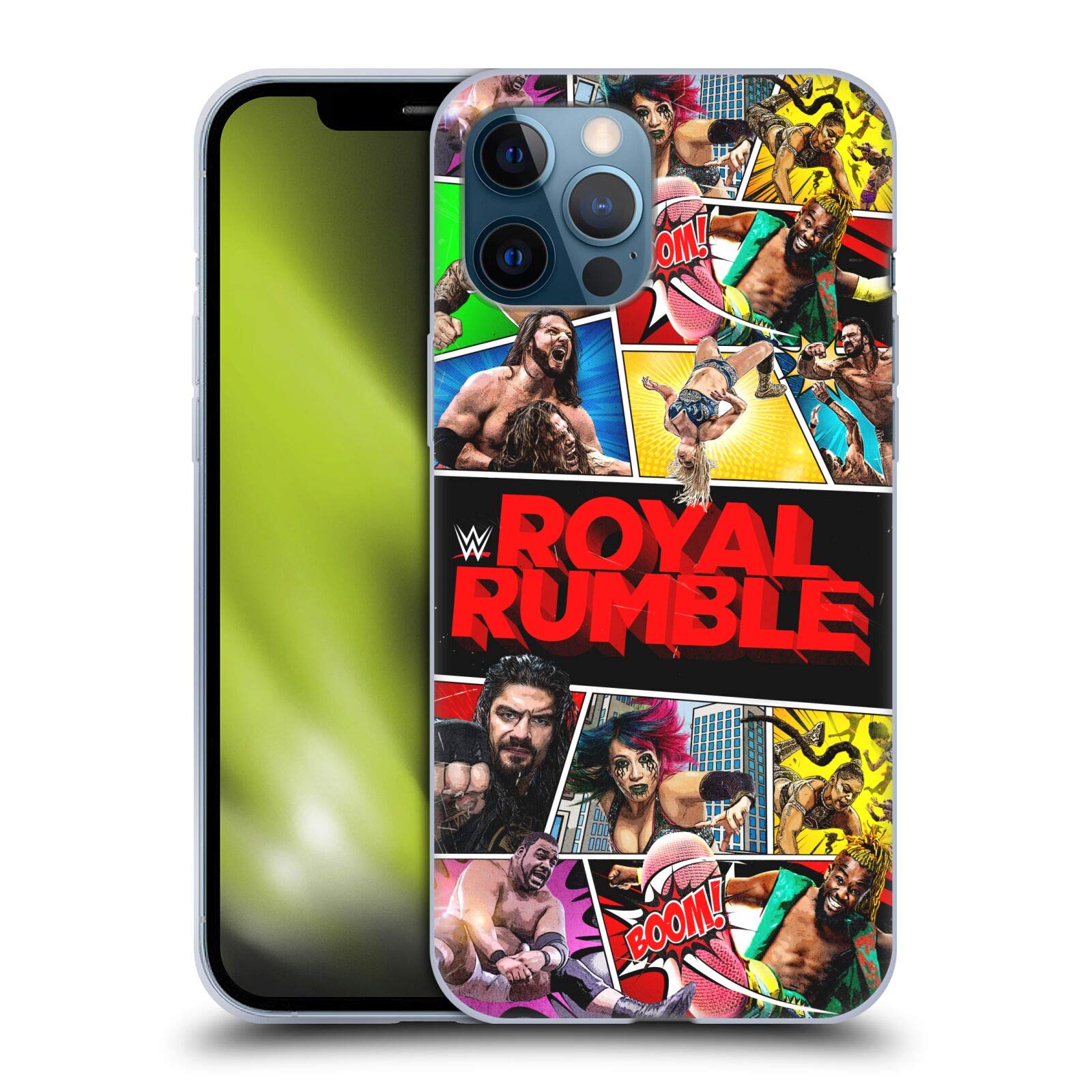 Official WWE Royal Rumble 2021 Licensed Soft Gel Phone Case - Compatible with Apple iPhone 12 Pro Max - Durable Protection & Stylish Design - Perfect for WWE Fans & iPhone Users
