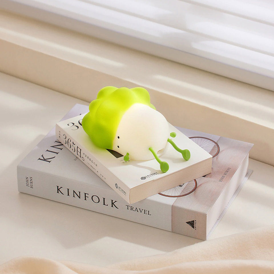 Tired Broccoli Night Light - Adorable Vegetable-Shaped LED Night Light for Kids Room, Nursery & Bedroom - Perfect for Sleep Comfort, Nighttime Feeding & Children's Bedside