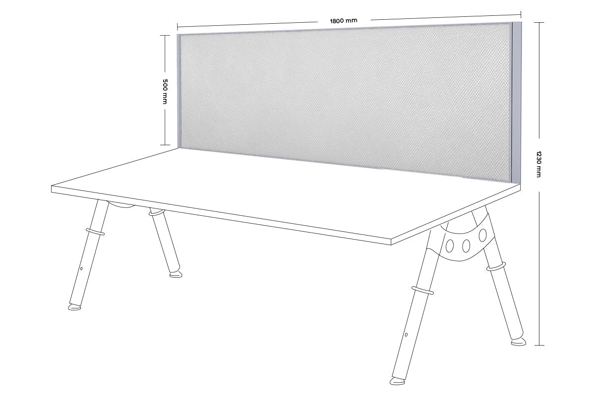Silver Frame Desk Mounted Privacy Screen with Clamp Bracket - Perfect for Office, Home & Workspace Computer Monitor Privacy Protection