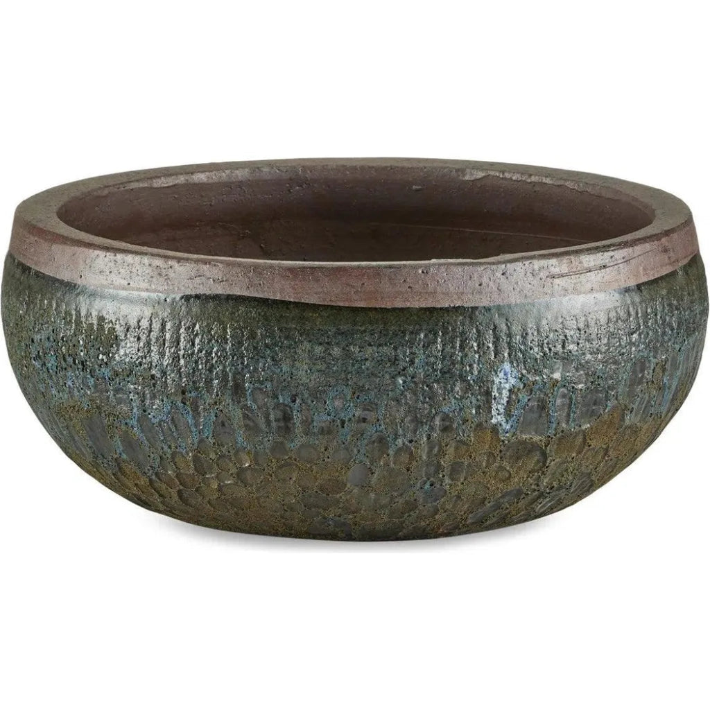 7.5 Inch Lyra Ceramic Black Planter - Modern Indoor Flower Pot for Home Decor, Office Plants, and Succulent Arrangements