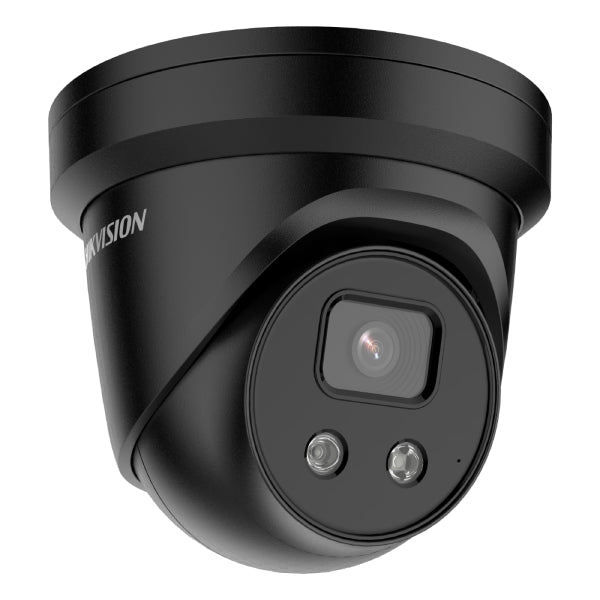 Hikvision DS-2CD2386G2-IU 8MP 4K Turret Security Camera with Built-in Mic & DarkFighter Technology - Night Vision, Outdoor/Indoor Use for Home & Business Surveillance (Black)