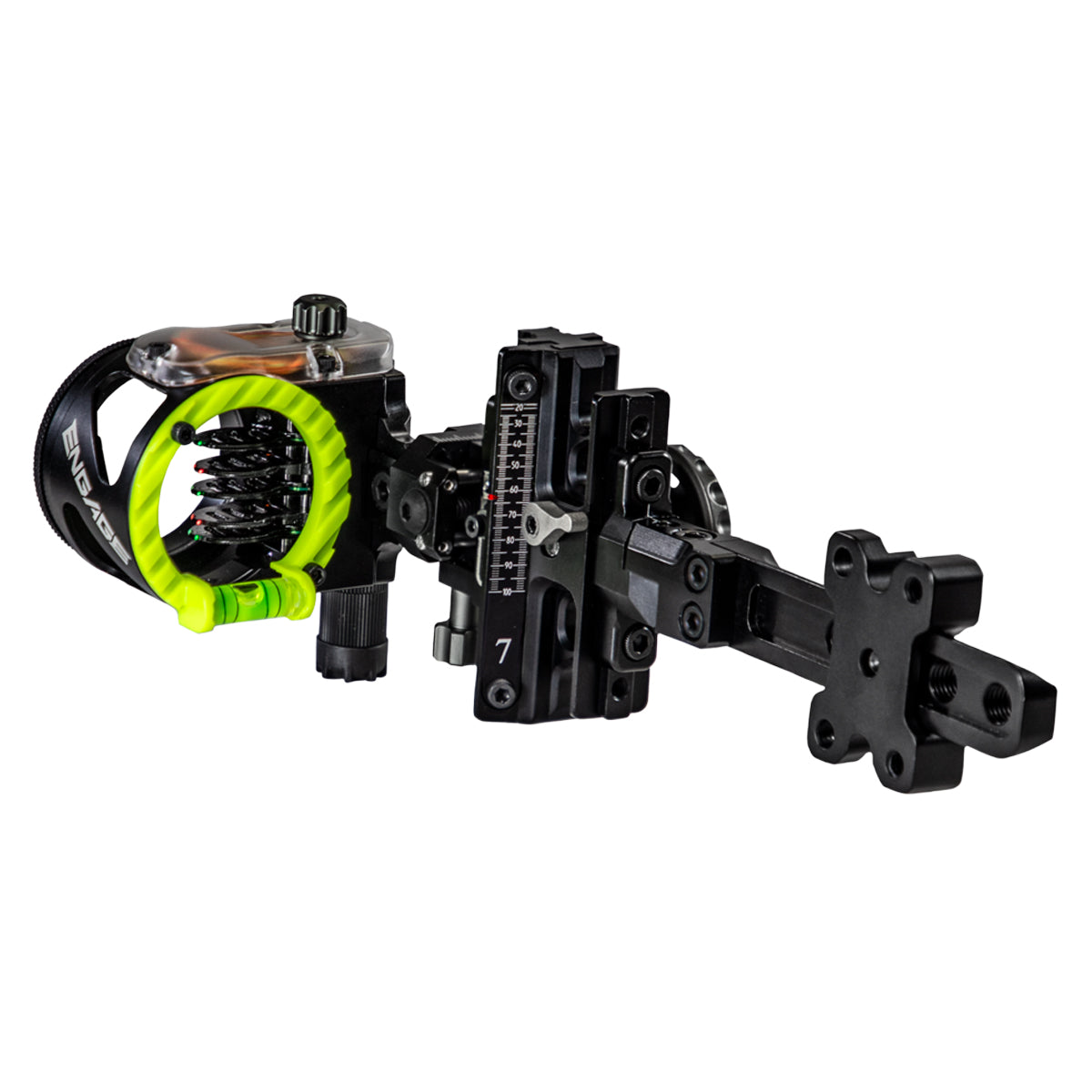 CBE Engage Hybrid 5 Pin Bow Sight for Archery Hunting - Adjustable Fiber Optic Bow Sight for Target Practice & Outdoor Shooting