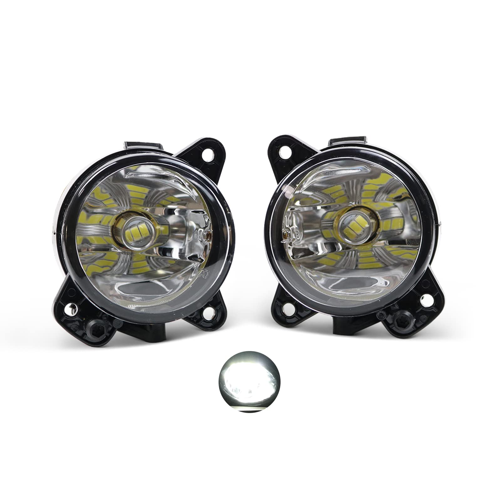 VW Polo GTI 9N3 MK4 Facelift (2005-2010) LED Fog Lights - Bright Front Fog Lamps for Enhanced Visibility in Rain & Fog - Perfect for Night Driving & Low Visibility Conditions