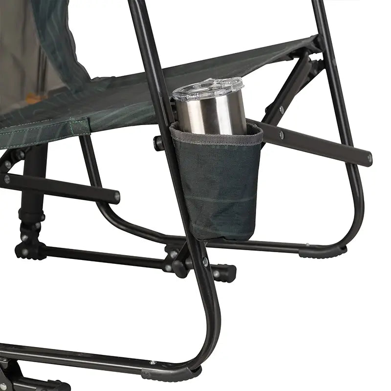 Outdoor Fire Pit Rocking Chair - Low Profile Rocker for Patio, Garden & Backyard Relaxation - Perfect for Camping, Bonfires & Cozy Evenings