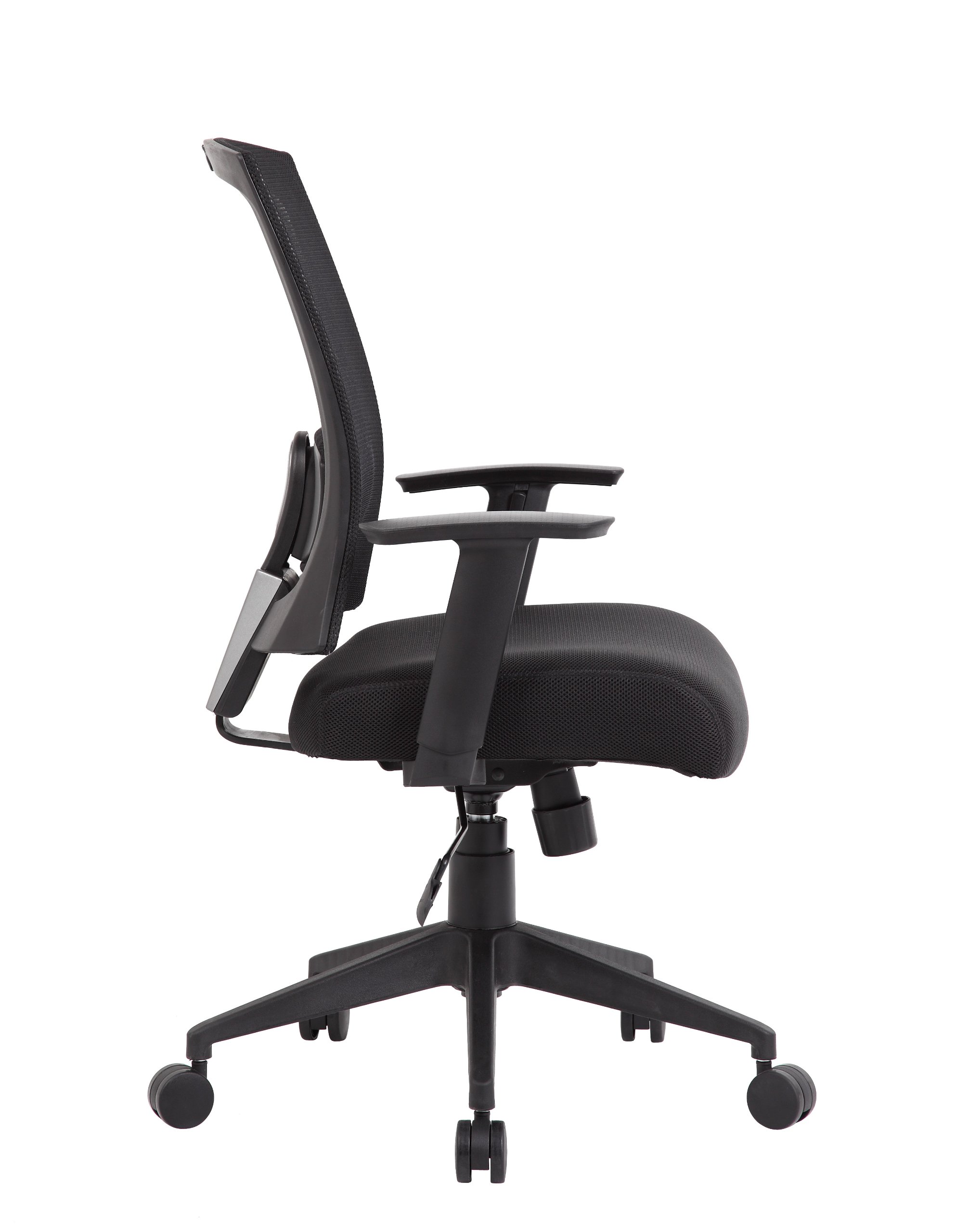 Boss Office Products Black Mesh Back Task Chair - Ergonomic Office Chair for Home & Workspace Comfort